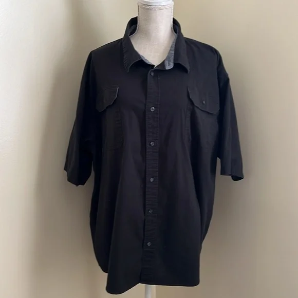 Wrangler Men's Black Casual Button Down Shirt - Picture 5 of 12